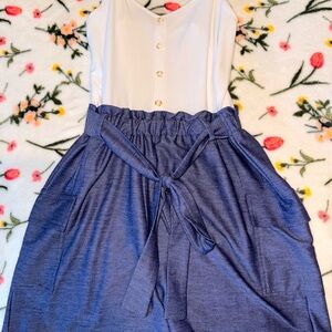 Ultra Flirt White Button-Up Top